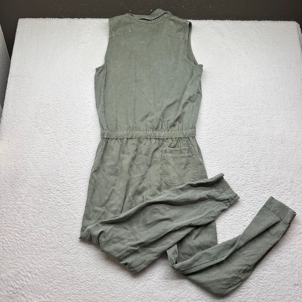 [Yfb] Green Sleeveless Button Front Every Jumpsui… - image 5